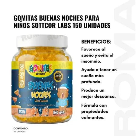 GOMITAS BUENAS NOCHES PARA NIÑOS – SOTTCOR
