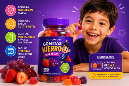 GOMITAS HIERRO PARA NIÑOS – SOTTCOR
