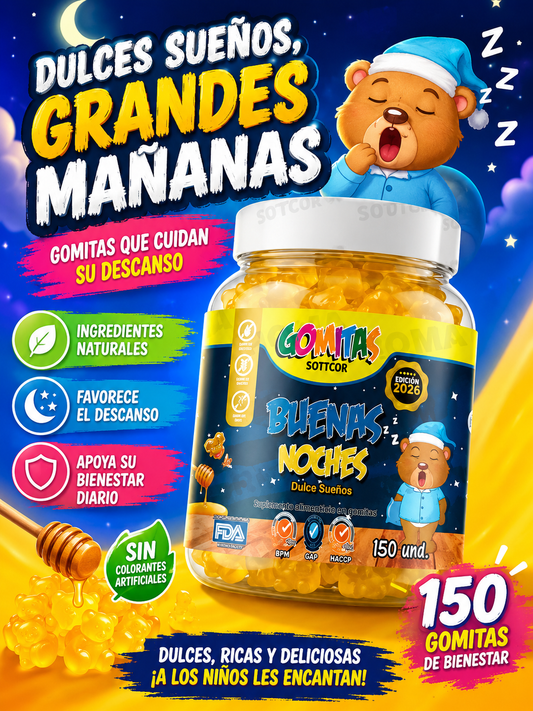 GOMITAS BUENAS NOCHES PARA NIÑOS  – SOTTCOR