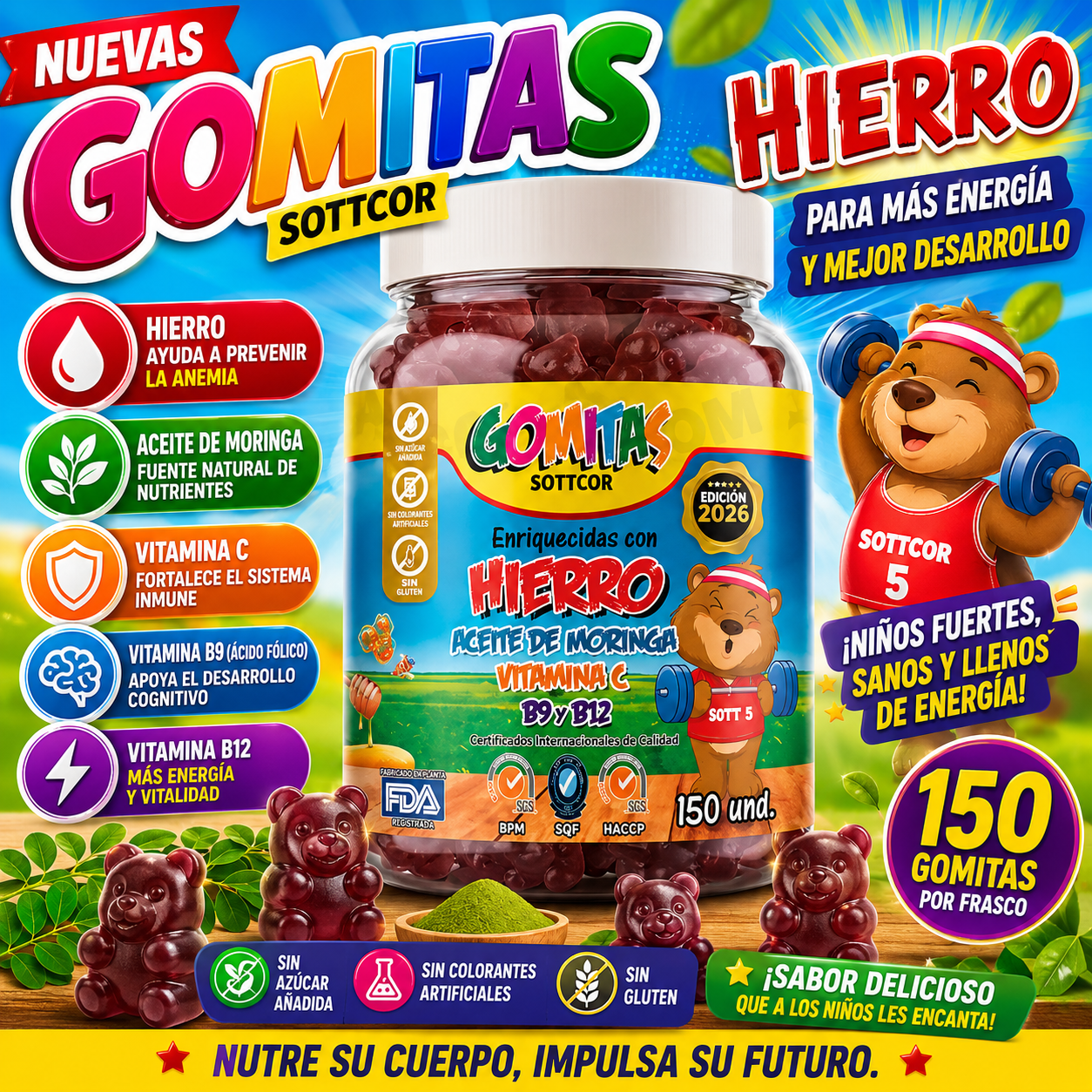 GOMITAS HIERRO PARA NIÑOS – SOTTCOR