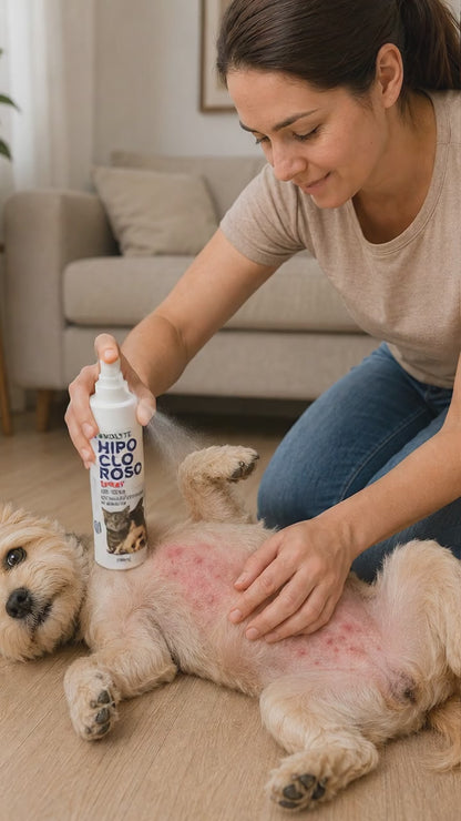 Espuma de Baño en Seco HipoCloroso para Perros y Gatos